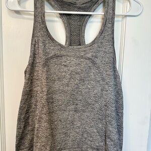 Lulu lemon swiftly Gray Racerback Tank Top
